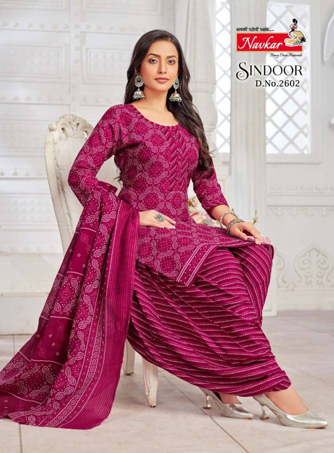 Sindoor Vol 26 By Navkar Cotton Printed Kurti With Bottom Dupatta Wholesale Shop In Surat
